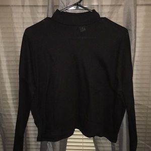 black long sleeve top